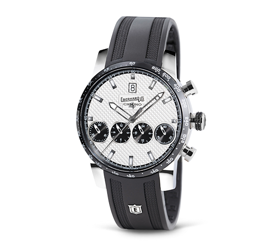 Reloj Eberhard Hombre Chrono 4 in Acero 31073.CN CU BIANCO/NERO - 31073.CN CU BIANCO/NERO
